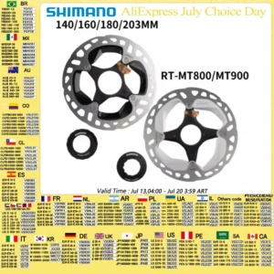 Shimano Center Lock Disc Rotor XTR RT MT900 DEORE XT SLX MT800 RT CL800 CL900 RT70 Hydraulic Dura Ace Bicycle Brake Disc Rotor