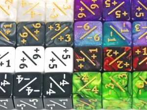 10 Pieces Dice Counters Token Dice, D6 Dice Compatible with Card Game Accessories