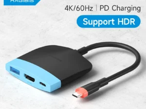 Hagibis Portable TV Dock USB-C Docking Station for Switch 1/2/OLED USB C to 4K 60Hz HDMI 100W PD USB3.0 HUB for Macbook Laptops