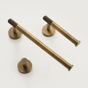 NURLIN Brass Knurled Antique Bronze Bathroom Hardware Towel Rack Toilet Paper Holder Wall Hook