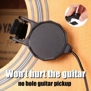 Audio Jack Clip On Pickup for Acoustic GuitarMandolinBouzoukiViolinBanjoUkulele Length 2.5 M Sound Pickup Transducer