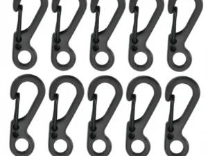 10pc Mini Carabiner Clip Metal Spring Snap Hooks Paracord Lanyard Hanging Clips for Keychain Backpack Bottle Outdoor Accessories