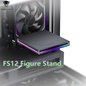 FS12 Uniform Lighting LED Light Base Stand Chassis for PC Case Fan Mount Display for Figurine Crystal Glass Art