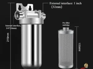 Pre filter household well water whole house household water purifier 304 stainless steel high flow backwashing water filter