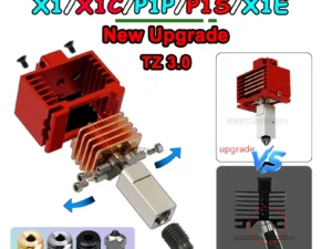 Upgrade TZ3.0 Hotend for BambuLab P1S P1P X1 X1C TZ V3.0 Upgrade Hotend for Bamboo All Metal Hotend High Temperature Print Head