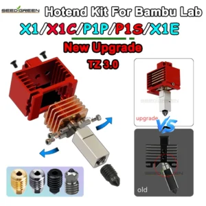 Upgrade TZ3.0 Hotend for BambuLab P1S P1P X1 X1C TZ V3.0 Upgrade Hotend for Bamboo All Metal Hotend High Temperature Print Head