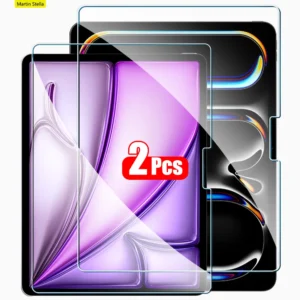 2Pcs Tempered Glass Screen Protector For ipad Pro Air 13 11 2024 M4 M2 Air 5 4 Pro 12.9 11 M3 M5 2025 2026 Film