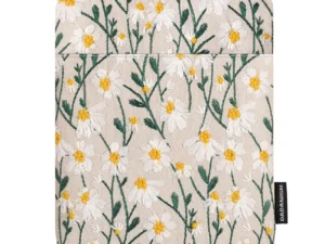 Embroidered Daisy Padded Sleeve for 7" Kindle Paperwhite, Protective Sleeve Case for 6" Kindle/Kindle Oasis/Kobo E-Reader