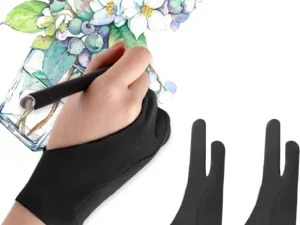 S/M/L Two-Finger Drawing Gloves Anti-touch Anti-fouling for Tablet Digital Board Touch Screen Oil Painting Office Art Supplies