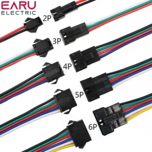 2Pin 3Pin 4Pin 5Pin 6Pin led Connector Male/female JST SM 2 3 4 5 6Pin Plug Connector Wire Cable for Led Strip Light Lamp Driver