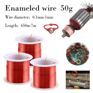 1-5 Rolls Fine Enameled Coppers Wire 0.1-1.0mm, Red Magnet Wire for Precision Coils, Jewelry Beads, DIY Electronics