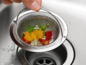1Pc Stainless Steel Kitchen Sink Filter, Garbage Food Residue/Hair Catcher, Keep Your Bathtub