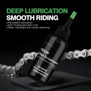 Bicycle dry chain oil - 60 ml, high-performance lubricant, dust-proof, not easy to get dirty, portable, reduces chain noise