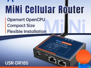 PUSR 4G LTE Openwrt Router OpenVPN/Ipsec/GRE VPN Protocol DDOS Industrial Cat1 Cellular Router Global Frequency Band DR185s-G