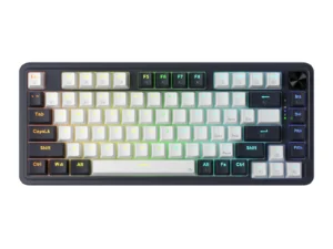 Redragon K673 PRO 75% Wireless Gasket RGB Gaming Keyboard, 3-Modes 81 Keys Compact Mechanical Keyboard Hot-Swap Red Switch