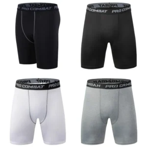 Men Bodybuilding Shorts Fitness Workout Inseam Gym Knickers Male Muscle Alive Elastic Compression Tights Skinny Leggins Hombre