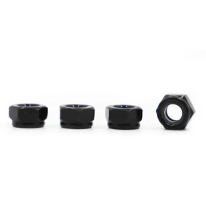 1-20pcs M2 M2.5 M3 M3.5 M4 M5 M6 M8 M10 M12 M16 Black Zinc-plated Carbon Steel Hex Nylon Insert Lock Nut Self-locking Locknut