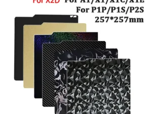 For Bambu lab X2D P2S X1 P1S Carbon Build Plate A1 PEI Sheet Textured Double Sided PEO PET Bed For Bambulab P1P X1C Build Plate