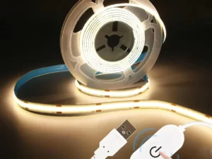 1M-5M USB LED Strip Light 5V 320LEDs/M COB Touch Sensor Dimmable Lamp Tape DIY TV Mirror Backlight Kitchen Room Night Lighting