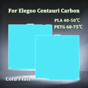 Glacier Cold Build Plate For Elegoo Centauri Carbon Heat Bed High Viscosity Two Sided Printing 261mm*270mm 3D Printer Parts