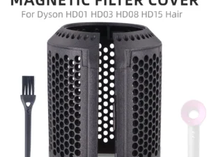 Replacement for Dyson Hair Dryer Outer Filter Cover HD01 HD03 HD08 HD15 Magnetic Suction Opening Dust Cover Buckle Accessories