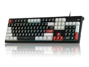 MageGee Creamy Keyboards,K2 Classic Keyboard Wired RGB Backlit 104 Keys Waterproof Ergonomic Keyboard,PC Keyboards for PC/loptop
