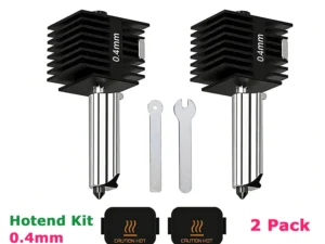 2 Pack A1 Mini/A1 Hotend Kit, 0.4mm Hardened Steel Nozzle, High-Temp Extruder Replacement for Bambu Lab 3D Printer