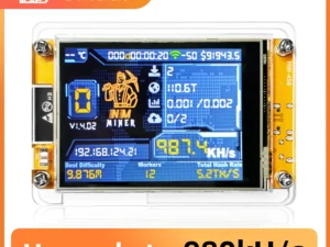 NMMiner NerdMiner CYD Hashrate 980KH/s Lucky Miner ESP32-2432S028 2.8 inch Cheap Yello Display Crypto Solo Lottery Bitcoin DROOM