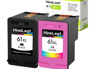 NineLeaf High Yield Ink Compatible for HP 61XL 61 XL CH563W CH564W Ink Cartridge use with Envy 4500 5530 Officejet Printer