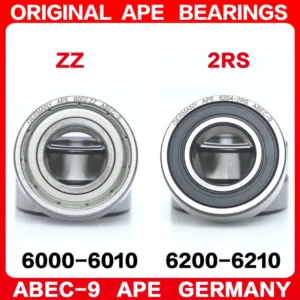 2pcs ABEC-9 Bearing 6000 6200 6001 6201 6002 6202 6003 6203 6004 6204 6005 6205 6006 6206 6007 6207 6208 Z ZZ RS 2RS Bearings