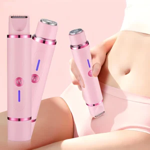 Woman Hair Trimmer Electric Razor,Dual-Head 2 IN 1 Design,Female Shaver For Underarm Arm Leg Bikini Groin Hair Groomer Epilators