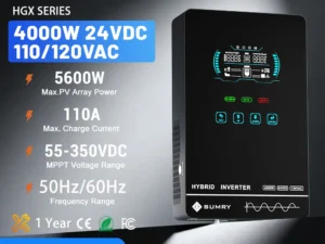 SUMRY Hybrid Solar Inverter 4000w 24V 140A Over-load Protection Pure Sine Wave Solar Inverter 5600W MPPT Solar Charger