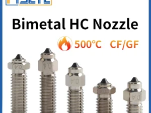 FYSETC DLC Hardened Steel & Copper Wear Resistant Bimetal HC Nozzle For V6 / Volcano /Mk8 Hotend Neptune4 K1 Nozzle 3D Printer