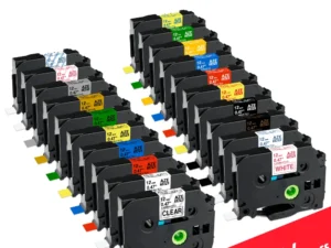 6/9/12/18/24mm for Brother Tape 12mm Compatible TZE Label Tape TZE231 251 for Ptouch PTH110 H107 P710BT H105 E550W Label Machine
