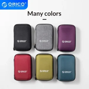 ORICO 2.5 Inch Hard Disk Box Solid Color Protection Bag Portable Hard Disk Case Suitable for Hard Disk Storage Protection