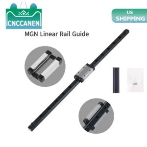 US MGN MGN9 MGN12 miniature linear rail slide 250 300 350 400 450 500 600mm 1pc MGN12 Black linear guide+1pc MGN12H Carriage CNC