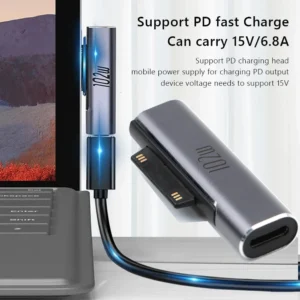 102W PD Fast Charging Adapters TypeC Power Supply Charger Connecting For Microsoft Surface Pro X 8 7 6 5 4Go Book Converter Plug