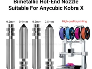 Kobra X Bimetallic Nozzle For Anycubic Hotend Print Head Assembly Kobra X Hotend Nozzles 3D Printer Accessories