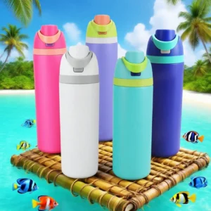 Large Capacity Double Wall Insulated Sports Water Bottle, Long Lasting Temperature Lock Tumbler for Outdoor Fitness Travel