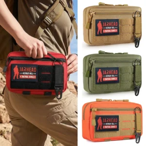 Tactical Molle EDC Pouch First Aid Kit Pouch Cell Phone Pouch Holder Waist Pack Emergency EMT Utility Tool Pouch Hunting Bag