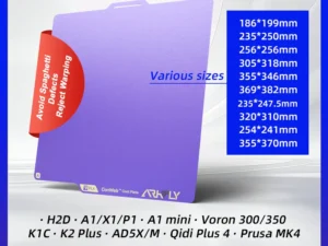 BLV&Pheetus Build Plate Arkfly Cobweb Cool Plate for H2D A1/X1/P1 A1 Mini Voron 300/350 K1C K2 Plus AD5X/M Qidi Plus 4 MK4