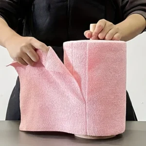 4M Reusable Kitchen Dish Cloth Roll Washable Cleaning Wipes Paper Towel Alternative Absorbent Rag for Living Room Bedroom