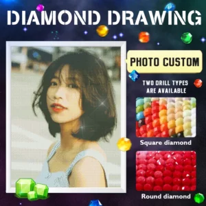 Custom Picture Diamond Embroidery Full Round Or Square Dropshipping Crystal Diamond Mosaic Kits Birthday Gift