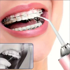 Portable Electric Water Flosser, With 4Nozzles, UsB Charging, 3 Smart Modes,Fully Automatic Handheld Oral lrrigator,Dental Clean
