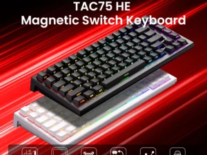 AKKO TAC75 HE Magnetic Switch Keyboard 75% Gaming Keyboards Rapid Trigger 0.005mm 8K RGB Wired Esports Custom Keyboard for Gamer