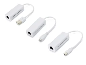 USB to RJ45 Ethernet Cable Splitter Extend Adapter Micro USB2.0 100Mbps Network Card for Tablet Laptop PC Computer Android