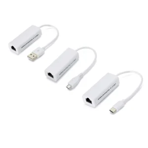 USB to RJ45 Ethernet Cable Splitter Extend Adapter Micro USB2.0 100Mbps Network Card for Tablet  Laptop PC Computer Android