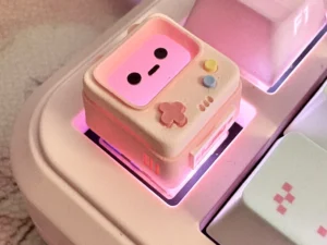 Original Retro Game Console Translucent Keycaps Arcade Mechanical Keyboard Accessory Kawaii ESC Replacement Keycap Single Resin