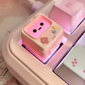 Original Retro Game Console Translucent Keycaps Arcade Mechanical Keyboard Accessory Kawaii ESC Replacement Keycap Single Resin