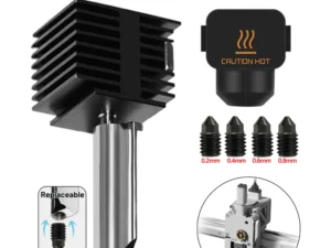 For Bambu Lab A1/A1 Mini Hotend Kit Fast Speed Printing Head Assembly Thermistor Heater 0.2/0.4/0.6/0.8mm Hardened Steel Nozzle